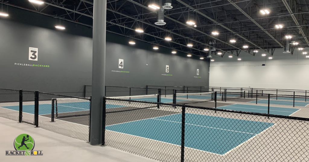 Indoor pickleball courts
